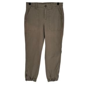 Banana Republic New! Gray Straight Leg Pants Mid Rise Zipper Accent Casual 2S